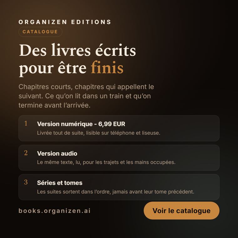 Ad creative produced for Organizen Editions